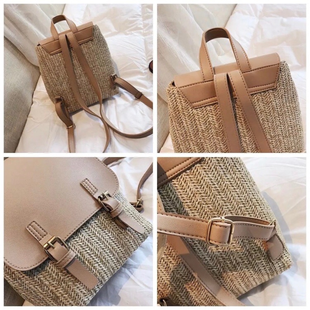 Just In! 🆕 TULUM Straw Weave Backpack - Picture 7 of 8